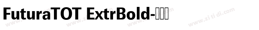 FuturaTOT ExtrBold字体转换